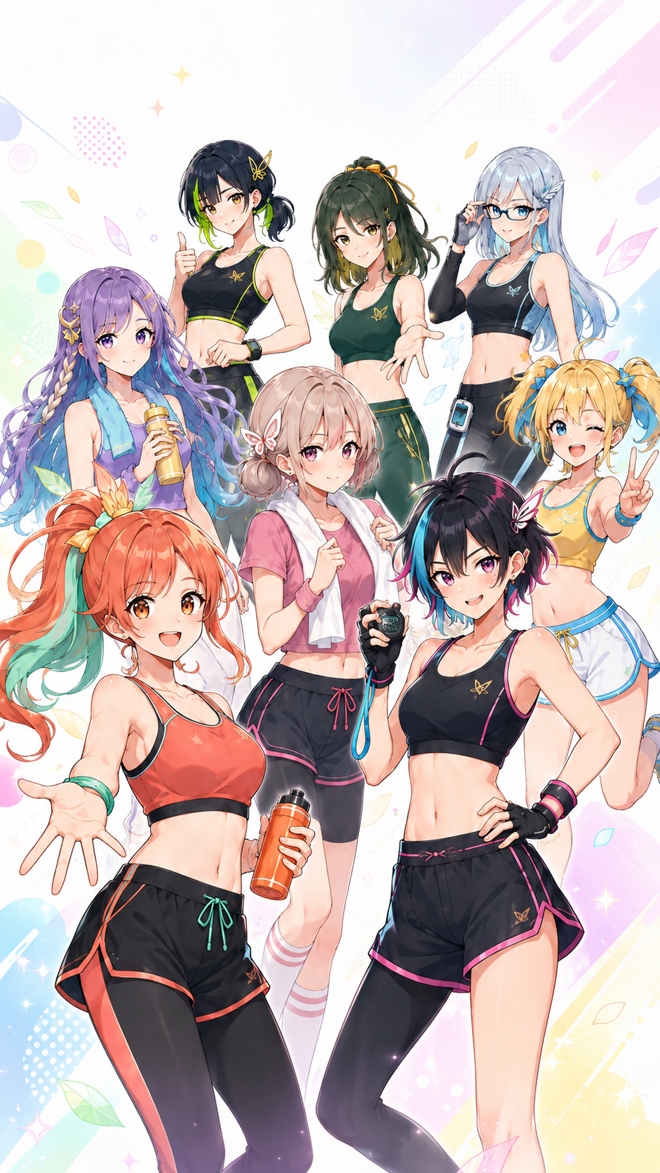 キミマネ 8人のパートナーキャラクター全員集合